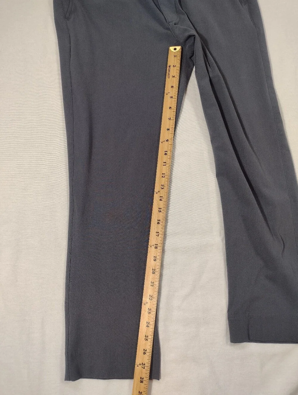 Abercrombie & Fitch Gray Flat Front Relaxed Straight Trouser Ankle Length
